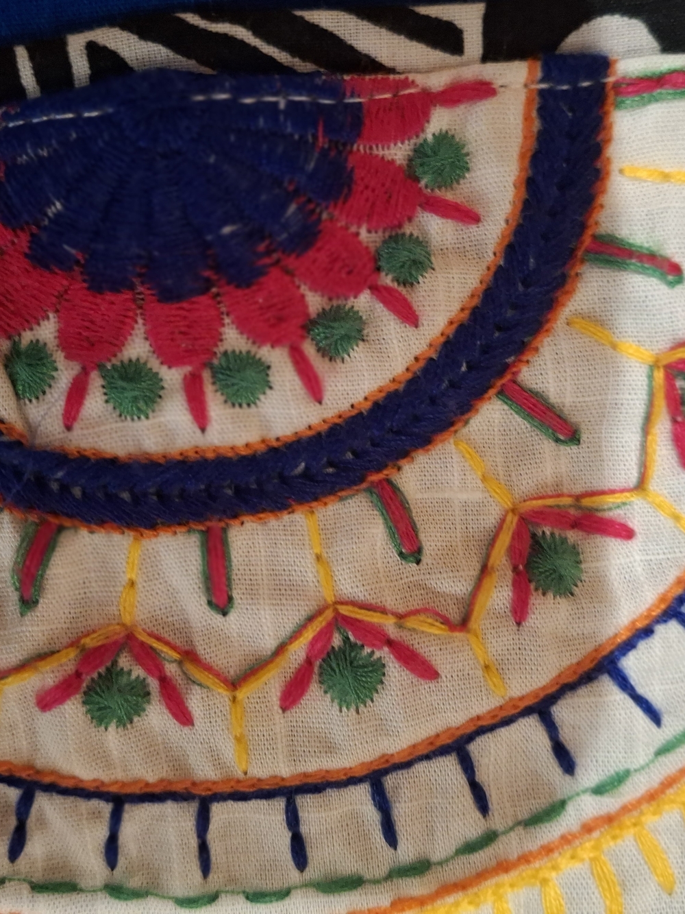 Boho Sleeveless Embroidered Medallion Dress - Picture 5 of 14
